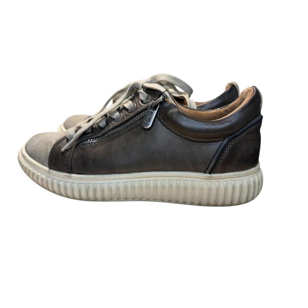 Blowfish Low-Top Sneakers in Charcoal Gray and Cream